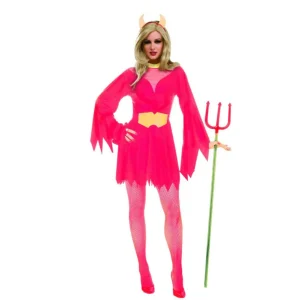 Disfraz Vestido Rojo Diabla Mujer