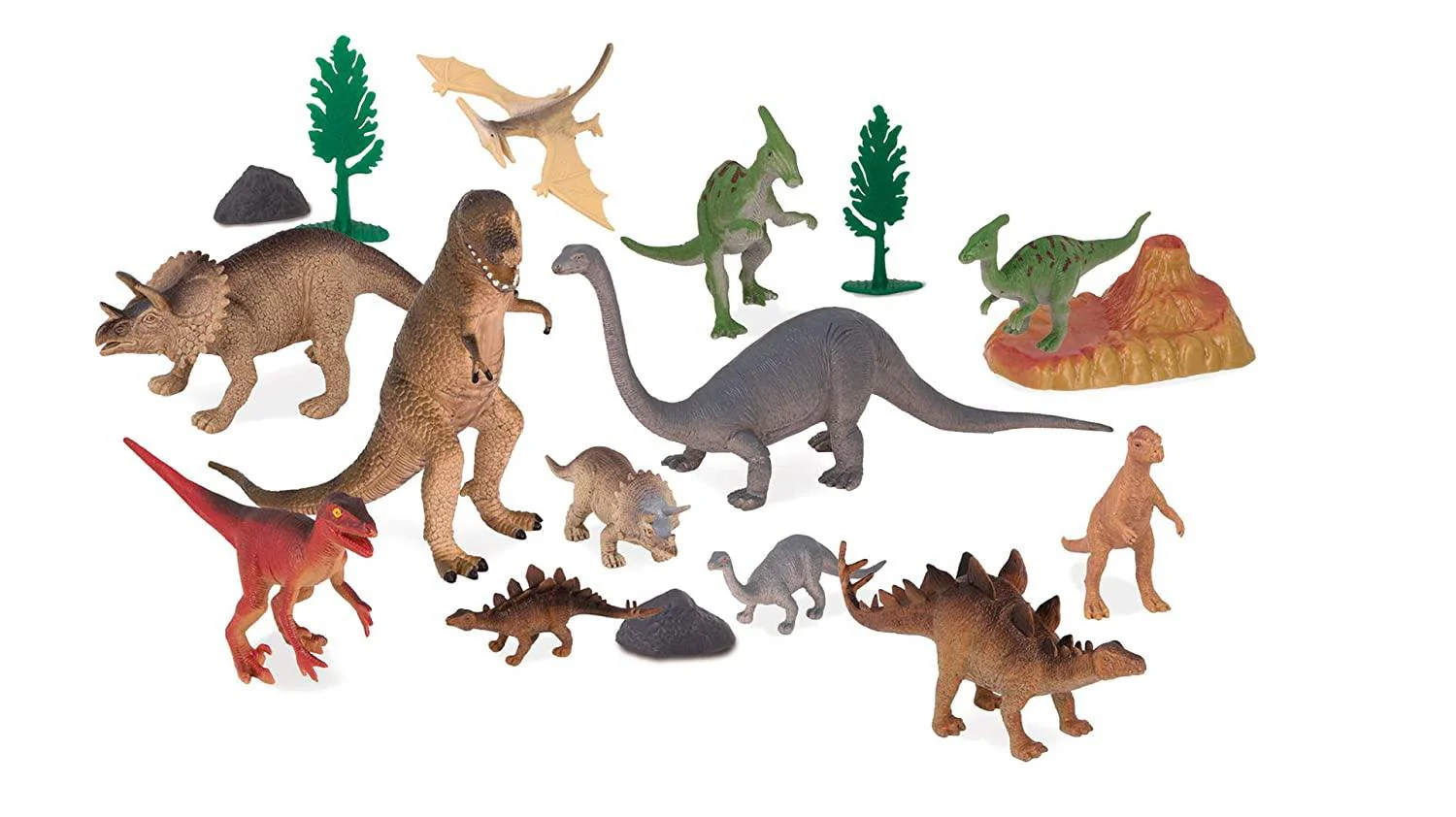 Balde con animales prehistóricos