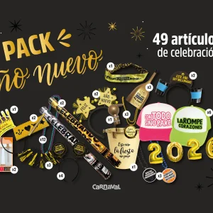 Pack Cotillón Año Nuevo 2026 Para 12 personas